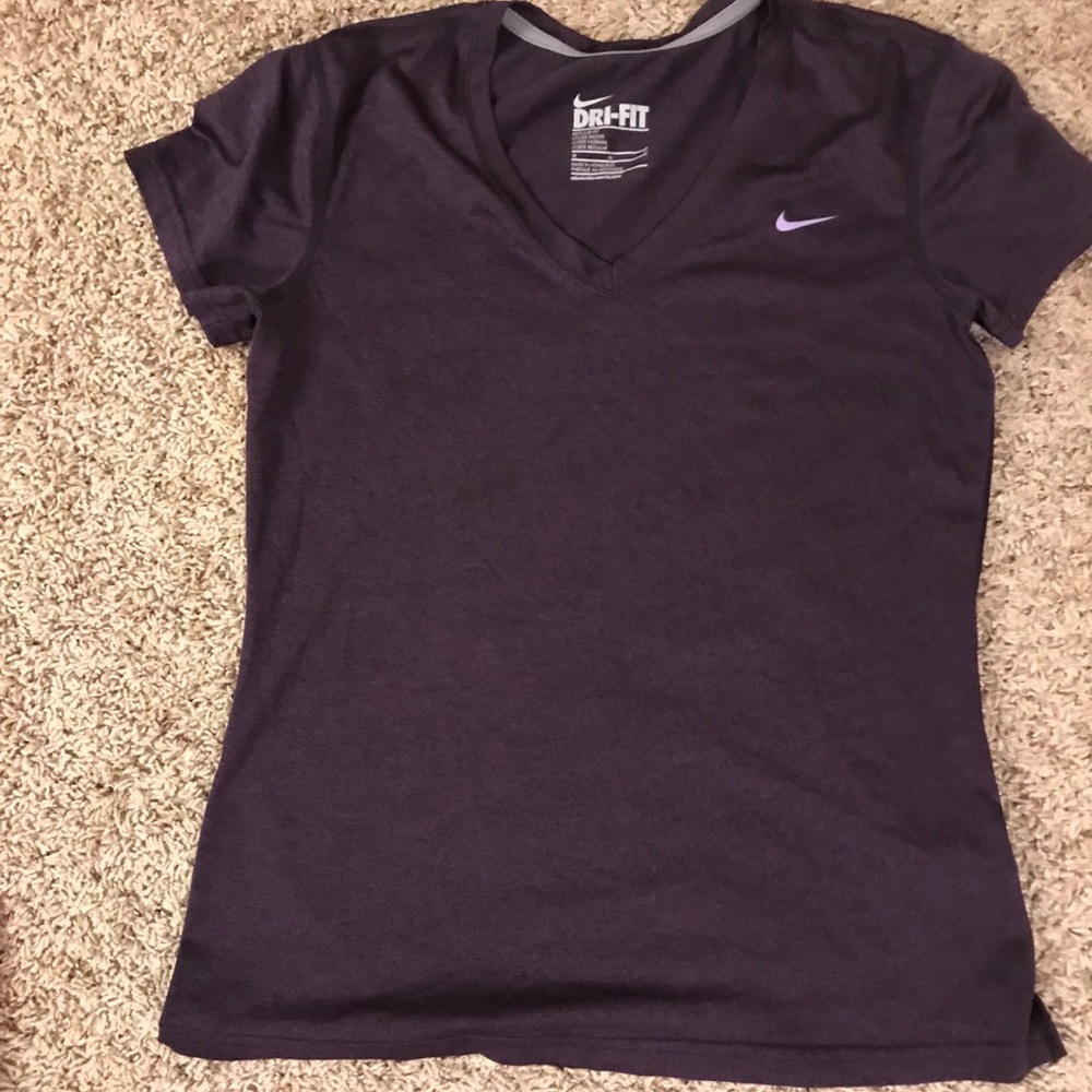 NIKE DRY FIT SHIRT Deep Plum Color Size Medium